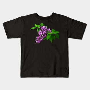 Lilacs - Lilacs and Leaves Kids T-Shirt